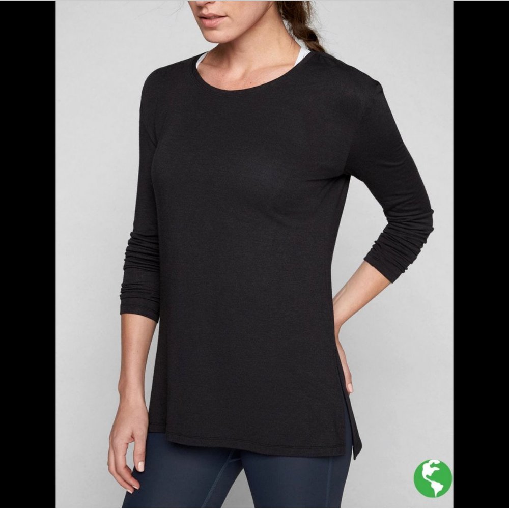 Athleta Black Threadlight Layering Top - image 1